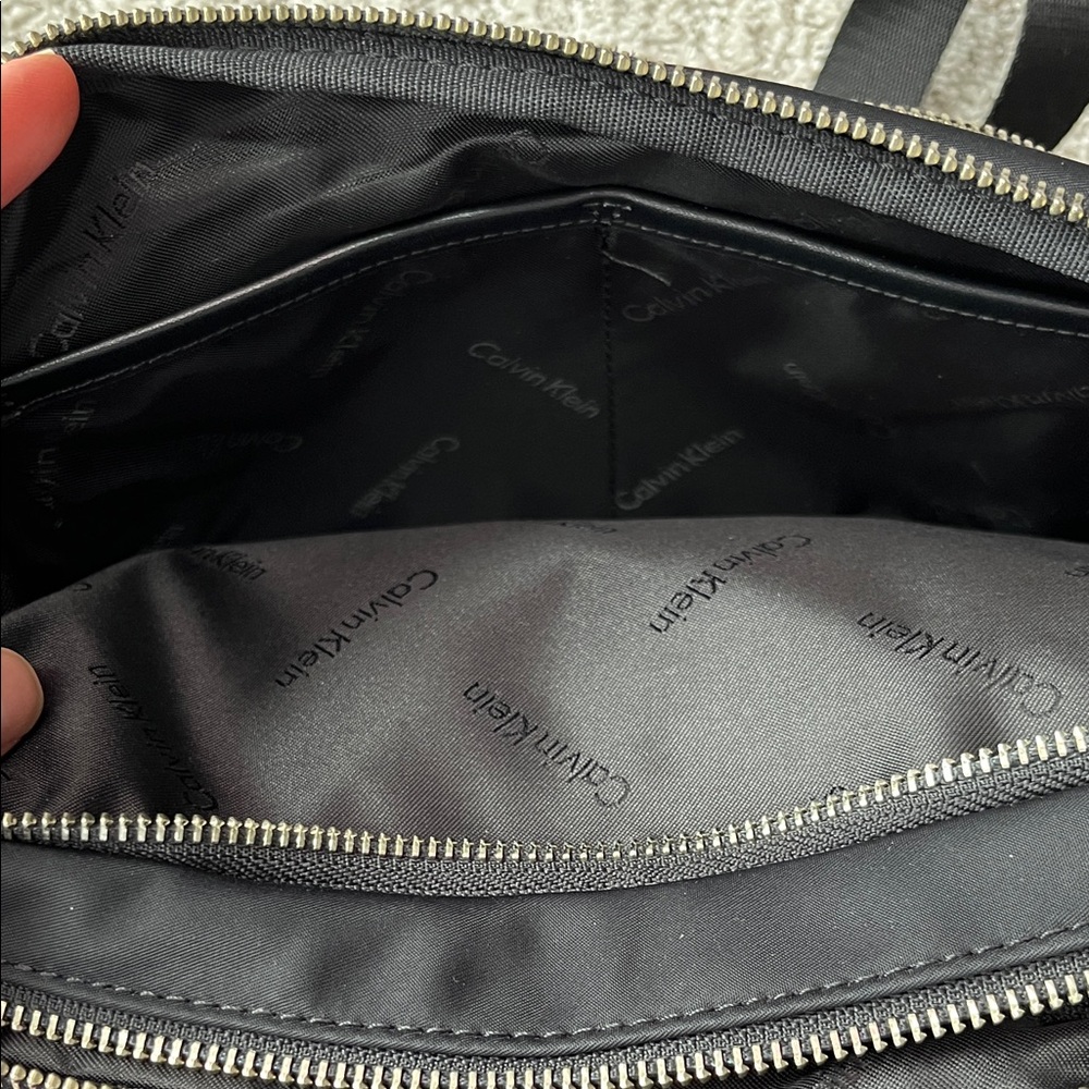 Calvin Klein Black Crossbody with Silver Accents - Picture 8 of 10